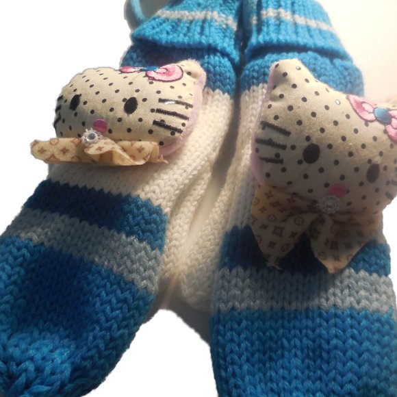 J.T.C Accessories - Mittens Kitten Adult Size Blue Winterwear Cat NEW